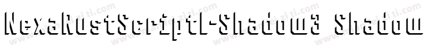 NexaRustScriptL-Shadow3 Shadow3字体转换
